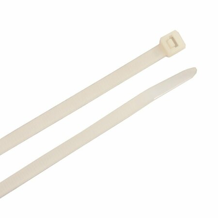 FORNEY Cable Ties, 12 in Natural Standard Duty 62026